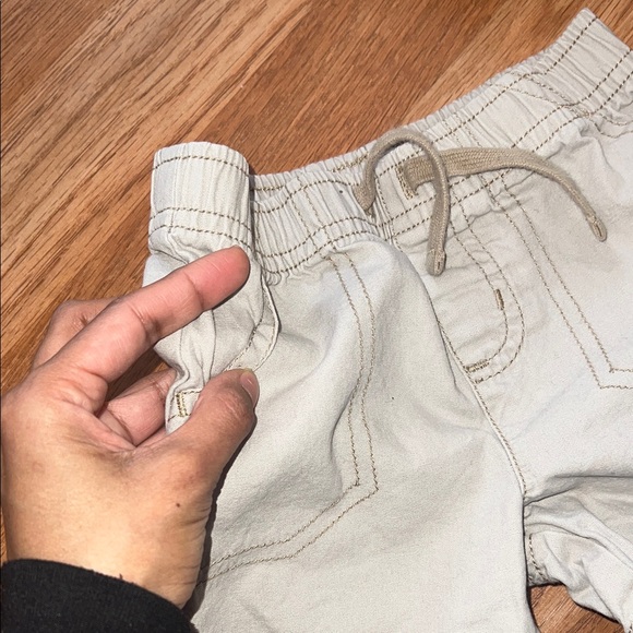 Kids Tan Drawstring Shorts - Picture 7 of 8